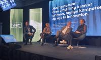 Åbningssession Technomania 2023: Kristian Jensen,  Mette Kagaard, Niels Duedahl, Laura Klitgaard